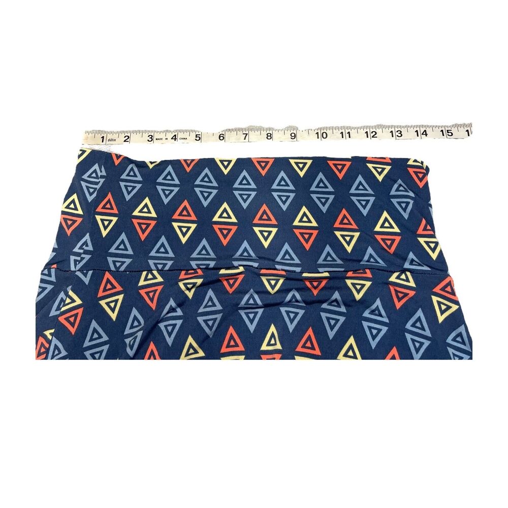 Lularoe Azure A-Line Skirt Women's Medium Multicolor Stretch Geometric Pull On - Picture 5 of 6